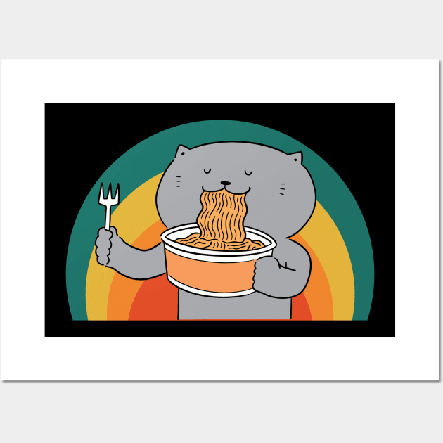 cats and ramen Wall Art by Love My..